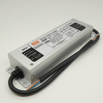 ELG-150-C1400 - AC-DC, 149.8Вт, IP67, вход 100…305В AC, 47…63Гц/142…431В DC, ККМ, выход 54…107В/1400мА, изоляция 3750В AC, в кожухе 219х63х35.5, -40…+70°С