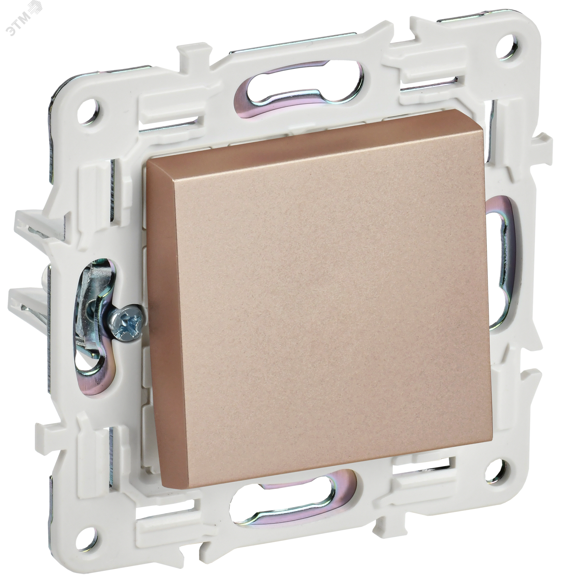 SKANDY Выключатель 1-клавишный 10А SK-V01Sa песочный IEK SK-V10-0-10-K98