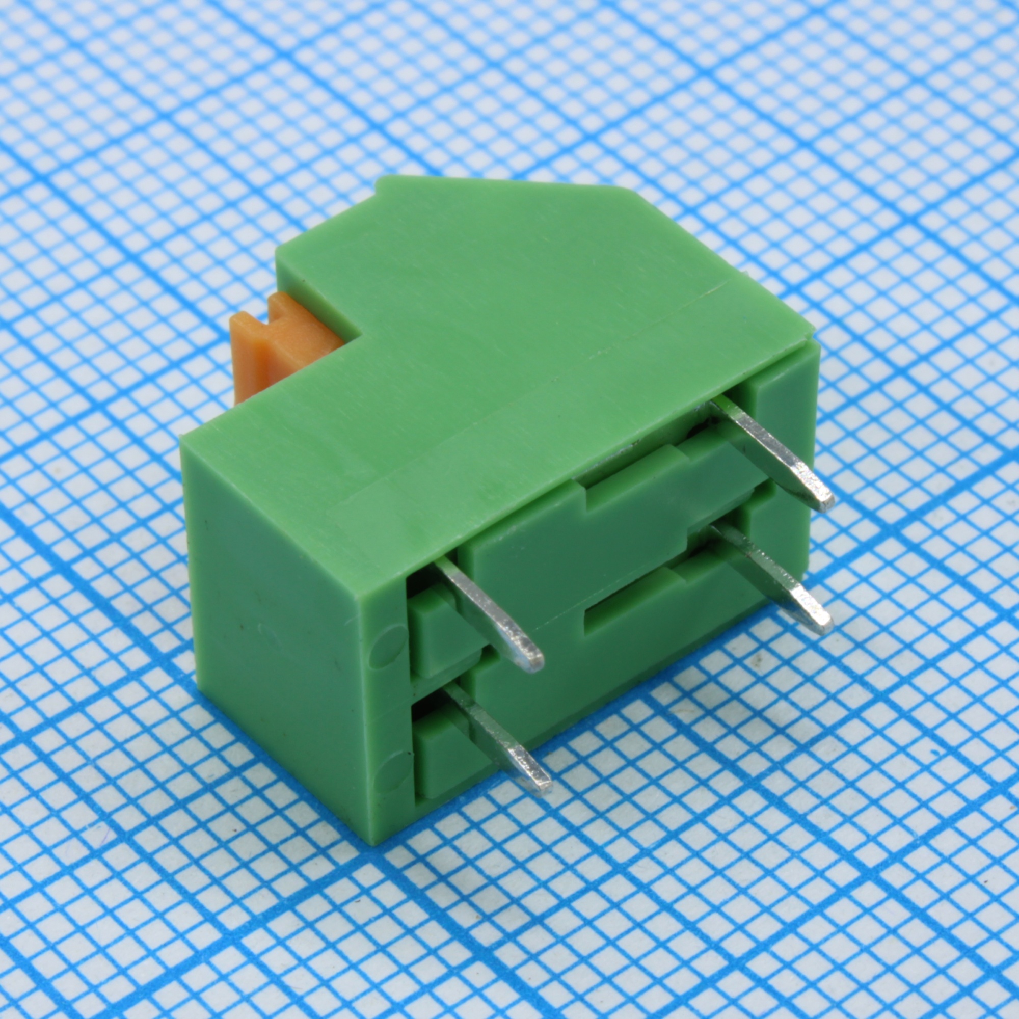 GT237-5.08-02P-14-00 - Нажимной безвинтовой клеммный блок 2 контакта. Зажим типа торцевой контакт. Серия GT237-5.08