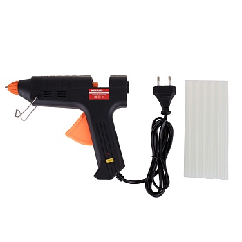 Пистолет клеевой 60W, 11мм - с настройкой температуры 120...240°С в кейсе