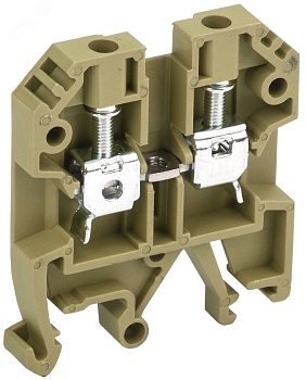 Клемма винтовая КВИ-4мм2 желтая YZN30-004-K05