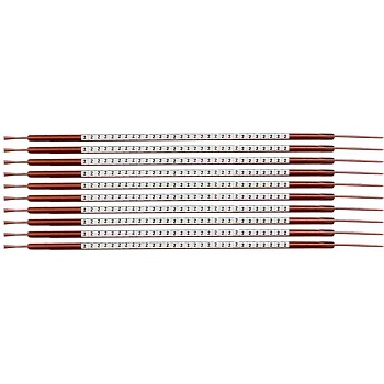 brd132952 - SCN-03-2 клипсы белые, 300шт/упак, для провода 1-1.3мм диаметра, легенда 2