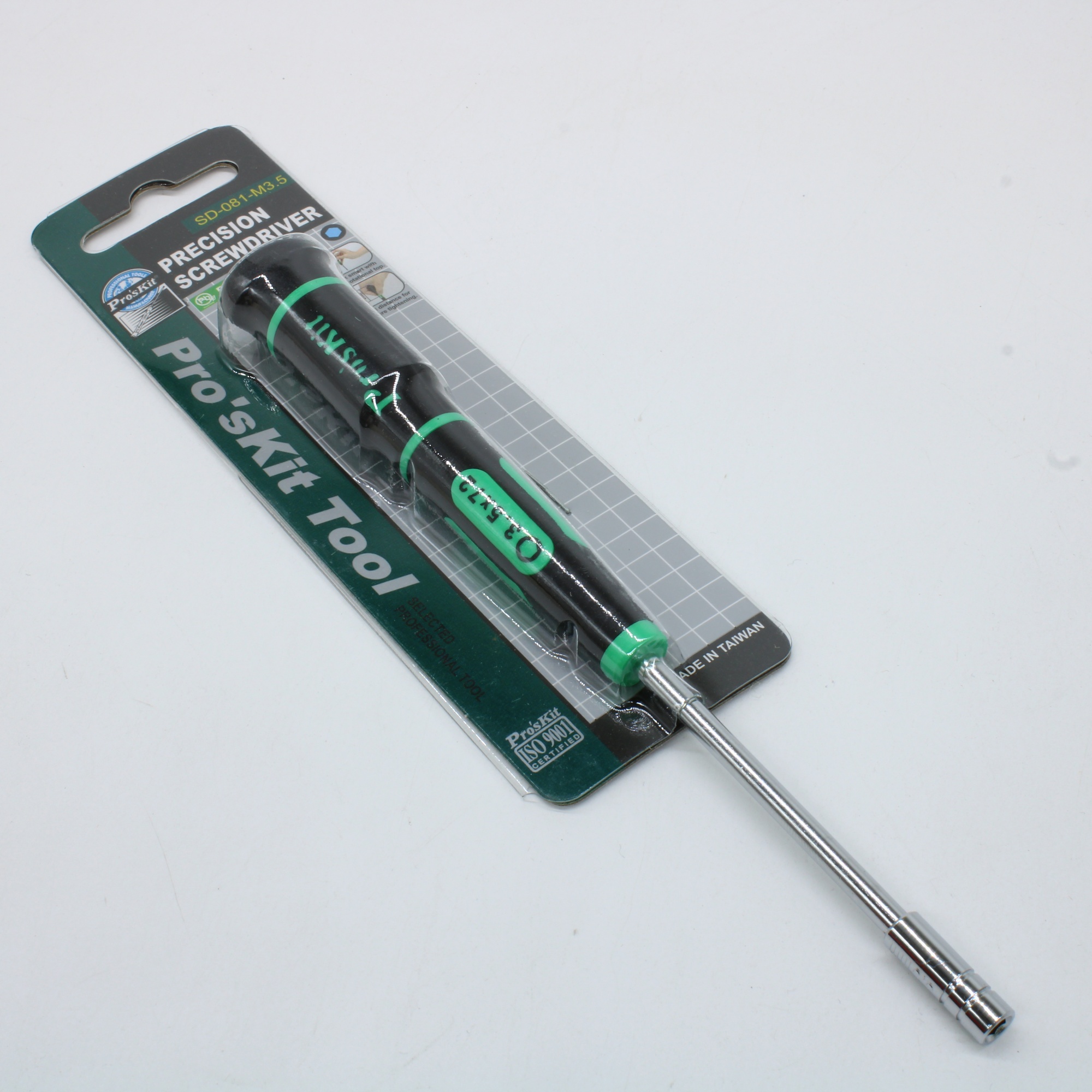 SD-081-M3.5 - Прецизионная торцевая шестигранная отвертка M3,5 72мм с вращающейся ручкой