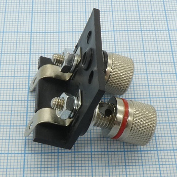 Зажим 0017 мет. - терминал 35/27мм, 2 винтовых зажима