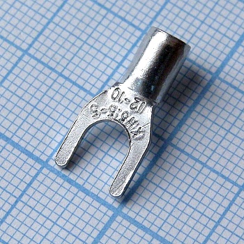 GSNB 5.5-5 - наконечник кабельный вилочный без изоляции d=5.3мм, сеч. пров.4.0-6.0мм2