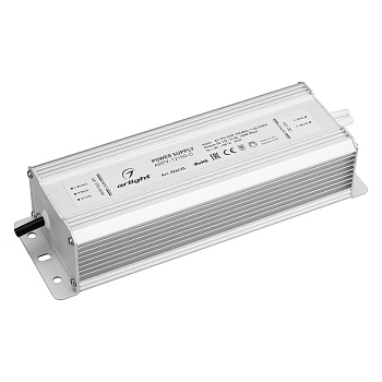 Блок питания ARPV-12150-D (12V, 12.5A, 150W) 026435 - Источник напряжения с гальванической развязкой для светодиодных изделий. Входное напряжение 170-265 VAC. Выходные параметры: 12 В, 12,5 А, 150 Вт. Встроенный PFC >0,5. Герметичный алюминиевый корпус IP