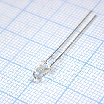 FYL-3014UWC1A - Светодиод 3мм/белый/8000-15000мкд/прозрачный/30°