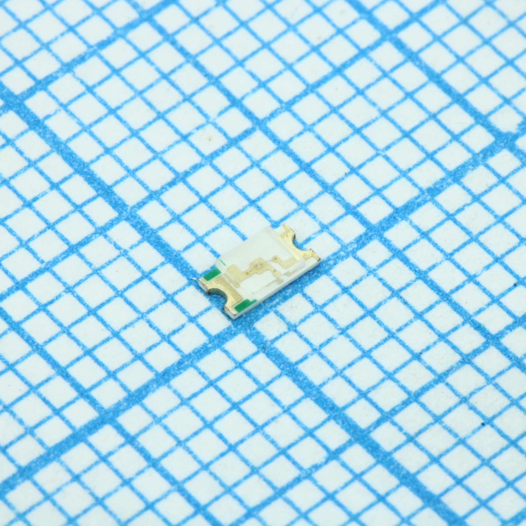 HL-PC-3216H203BC - Светодиод smd 3,2х1,6мм/синий/470нм/210-280мкд/2.8-3.4v, If=20mA/прозрачный/130°