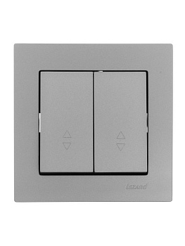 Переключатель проходной 2-кл. СП Vesna механизм платина 742-3588-106