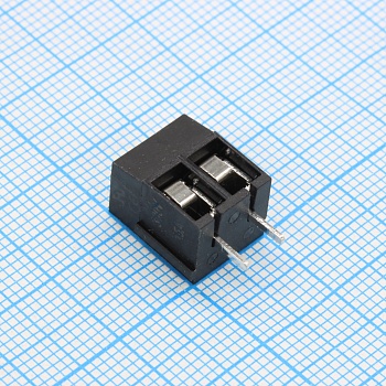 GT305-5.0-02P-13-00 - Винтовой клеммный блок с защитой провода, 2 контакта. Серия GT305-5.0