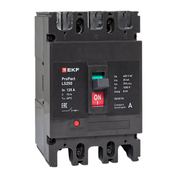 Автоматический выключатель LS250 25кА 3P 125А ProPact EKF