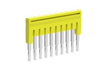 Соединительная перемычка 2150-310 - Соединительная перемычка, для клемм TA1.5, изолированная, 10 полюсов, цвет: желтый