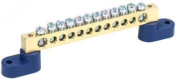 Шина N "ноль" на двух угловых изол ШНИ-8х12-12-У2-С YNN10-812-12C2-K07