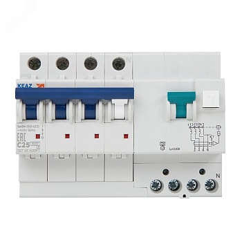 АВДТ с защитой от сверхтоков OptiDin VD63-42C25-A-УХЛ4 (4P, C25, 30mA) 103478