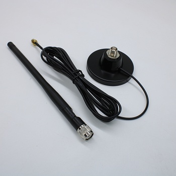 ANT 2.4 BY-2400-06-05 3M RPSMA - Внешняя антенна на 2,4ГГц, кабель с RPSMA разъемом, длина 3м., 60х230мм, 5dBi, крепление магнит