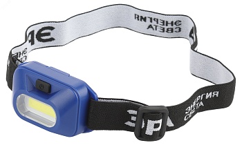 Фонарь налобный светодиодный GB-707 "Атлант" батареечный 3 режима 3Вт COB 3хААА Б0052749