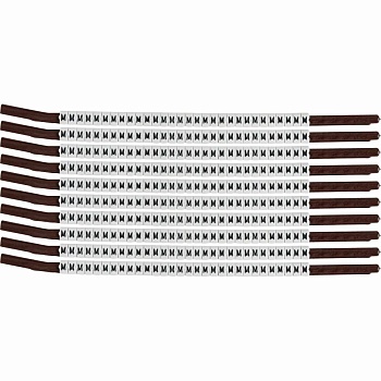 brd133922 - SCN-15-M клипсы белые, 300шт/упак, для провода 3,8-4,6мм диаметра, легенда M