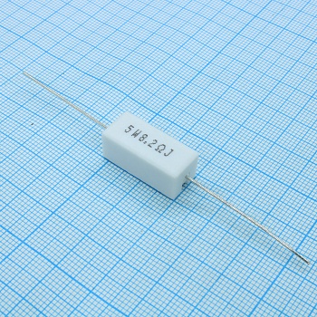 SQP5WJ8R2B - Резистор керамический цементный аксиальный (SQP) 5Вт 8.2Ом ±5%