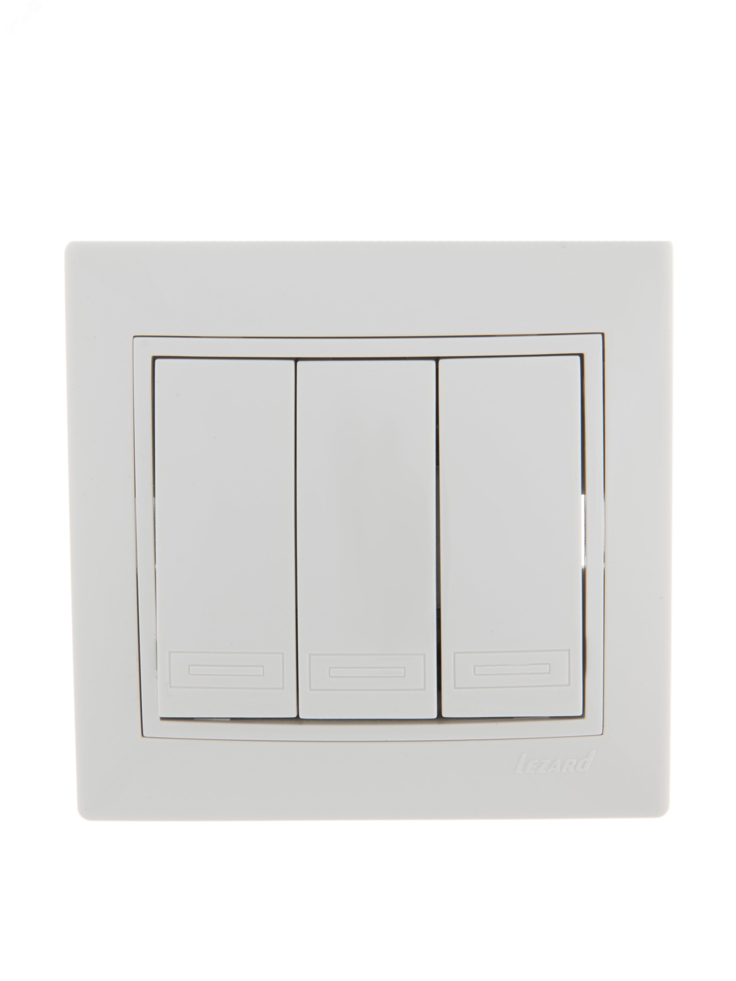 Выключатель 3-кл. СП Mira 10А IP20 с бел.вставкой бел. 701-0202-109