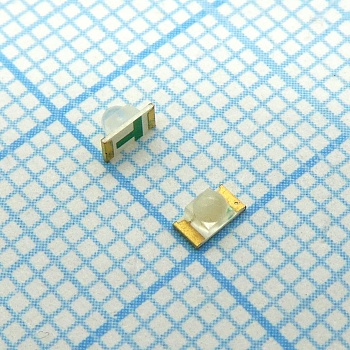 KPTD-3216ZGC - Светодиод smd 3,2х1,6мм/зеленый/525нм/1300-2300мкд/прозрачный/35°