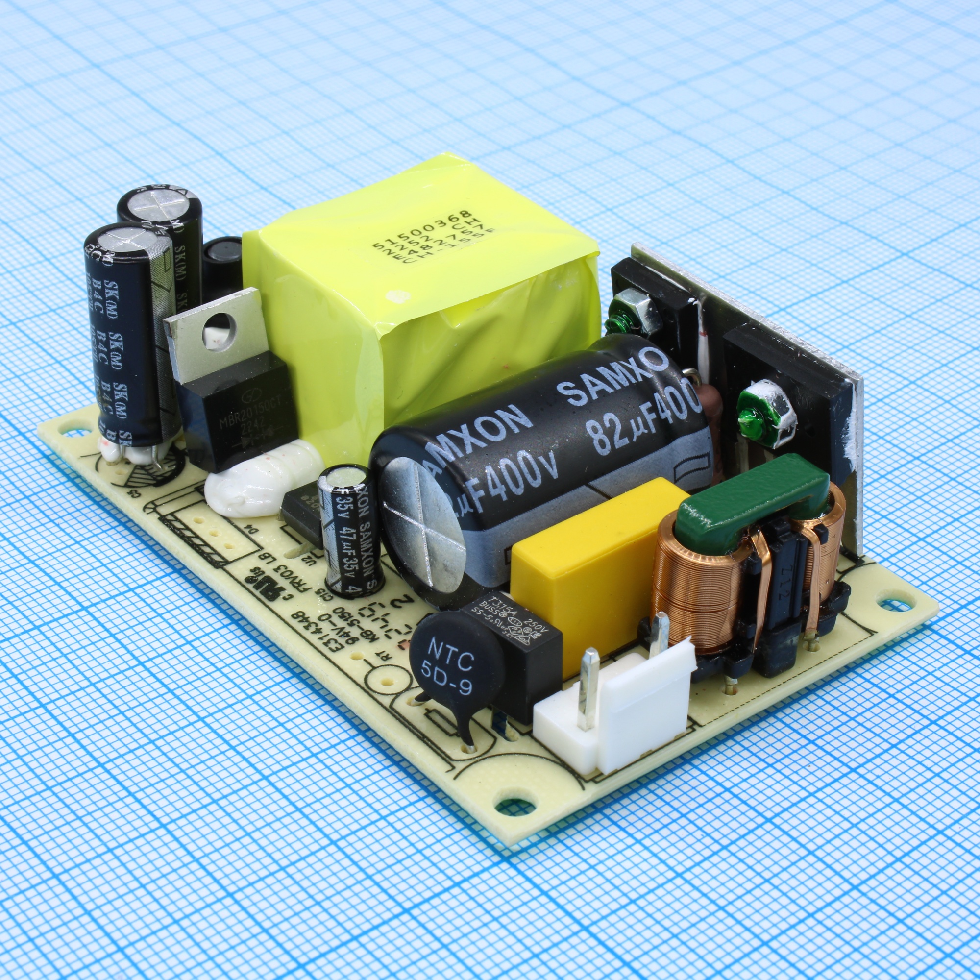 LO65-10B24 - Преобразователь AC/DC открытого исполнения 65 Вт вход 86...264В выход 24В 2.71А -25°С...+70°С КПД 87%