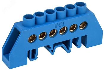 Шина нулевая в комб. DIN-изол. "Стойка" ШНИ-8х12-6-КС-С YNN10-812-6DP-K07