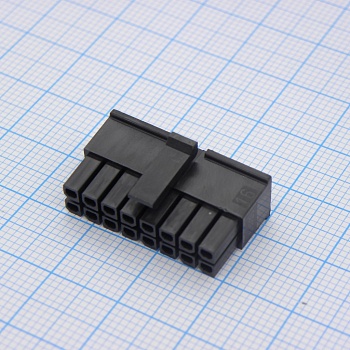 430251600 - Корпус разъема, двухрядный, Серия Micro-Fit 3.0, Гнездо, 16 вывод(-ов), 3 мм