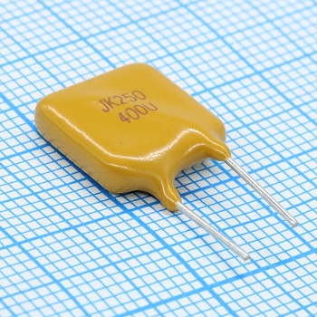 JK250-400U - Предохранитель самовосстанавливающийся 250В 5A 400мА(удержание) 800мА(отключение) 8сек 2.8Вт 1-3Ом перед отключением/максимум