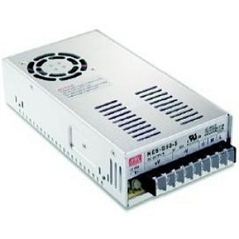 NES-350-48 - AC-DC, 350Вт, выход 48В/7.3A, рег. вых 41…56В, вход 90…132В AC/180…264В AC, 254…373В DC,  изоляция 3000В AC, в кожухе 215х115х50мм, -20…+60°С