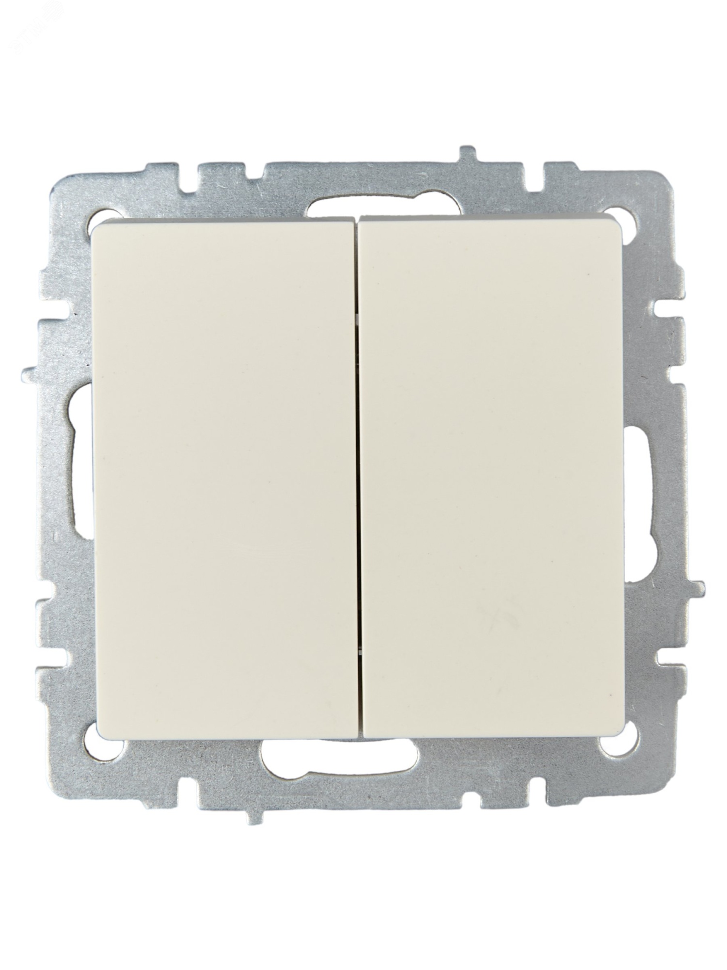 Выключатель проходной 2-кл. СП BRITE ВС10-2-6-БрКр 10А беж. BR-V22-0-10-K10