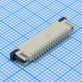 L-KLS1-1240D-2.5-16-T-U-R - Разъем для плоского шлейфа 16 контактов шаг 1.0мм высота 2.5мм