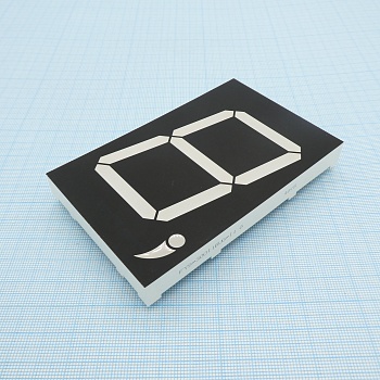 FYS-30011BUG-11 - 1 разрядный индикатор 76мм/зеленый/570нм/30-80мкд/ОА