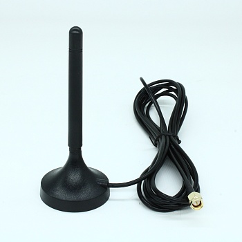 BY-LTE-06-02 - Антенна GSM GSM/3G/LTE 698...2700МГц, внешний разъем магнит,3dBi, SMA-MALE-3M