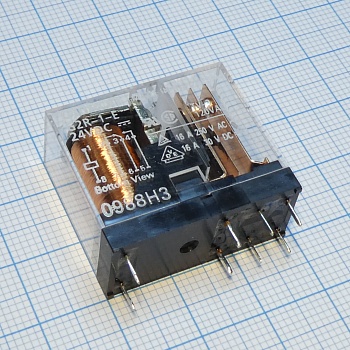 G2R-1E-24DC - Универсальное реле, серия G2R, силовое, без защелки, SPDT, 24В DC, 16А