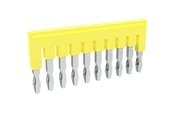 Соединительная перемычка TJA5.2-8 - Соединительная перемычка, втычная, изолированная, 8 полюсов, для серий клемм: TP/TU/TC, шириной 5,2 мм, цвет: желтый