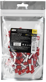 Наконечник НШВИ 10-18 темно-красный (100шт/упак) IEK UGN11-010-018-100