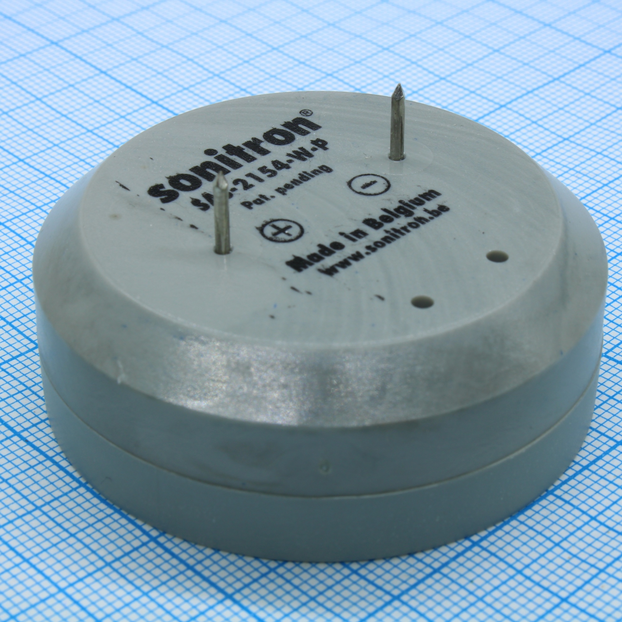 SAS-2154-W-P - Сирена пьезокерамическая 105дБ электропитание 6-15В защита IP67, трель сигнал, D=54mm