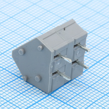 DG245-7.62-02P-11-00A(H) - Нажимной безвинтовой клеммный блок 2 контакта. Зажим типа зажимная клеть. Серия DG245-7.62