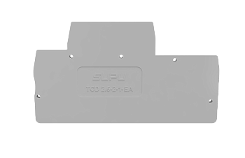Торцевая крышка TCD2.5-2-1-GY-EA - Торцевая крышка для клемм TCD2.5-2-1..., цвет: серый