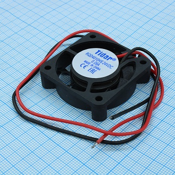 RQD 4010HS 24VDC - Вентилятор 24В 40x40х10мм, 7400 об/мин., 10.5м3/час, 24дБ, подшипник скольжения, тип вывода - провод