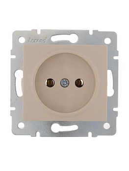 Розетка 1-м СП Karina 16А IP20 без заземл. термопласт механизм крем. 707-0388-121B