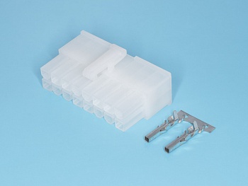 MF-16F - Разъем питания Mini-Fit 16 контактов, гнездо на кабель, шаг 4,2мм