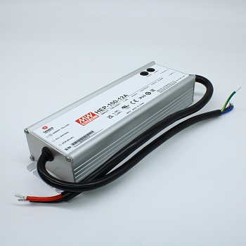 HEP-100-12A - AC-DC, 100.08Вт, вход 85…264V AC, 47…63Гц /120…370В DC, выход 12В/8.34A (рег.10.8…13.5В), изоляция 3750В AC, в корпусе 220х68х38.8мм, -55…+70°С, корректор коэф. мощности, IP65