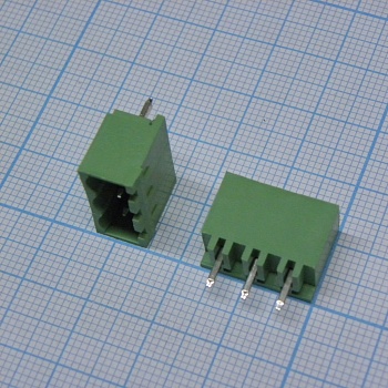 2EDGVC-5.08-03P-14-00A(H) - Разъемный клеммный блок на плату, 3 контакта. Серия 2EDGVC-5.08