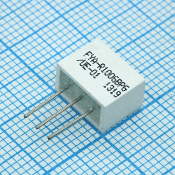 FYA-R1006B-PG/UE-01 - Светодиодный модуль прямоугольный 10.5x6мм Изумрудный/Оранжевый 260-310/180-210мКд