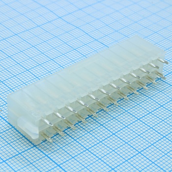 442060007 - Соединитель провод-плата HDR 24 контакта шаг 4.2мм монтаж в отверстие серия Mini-Fit Jr лоток