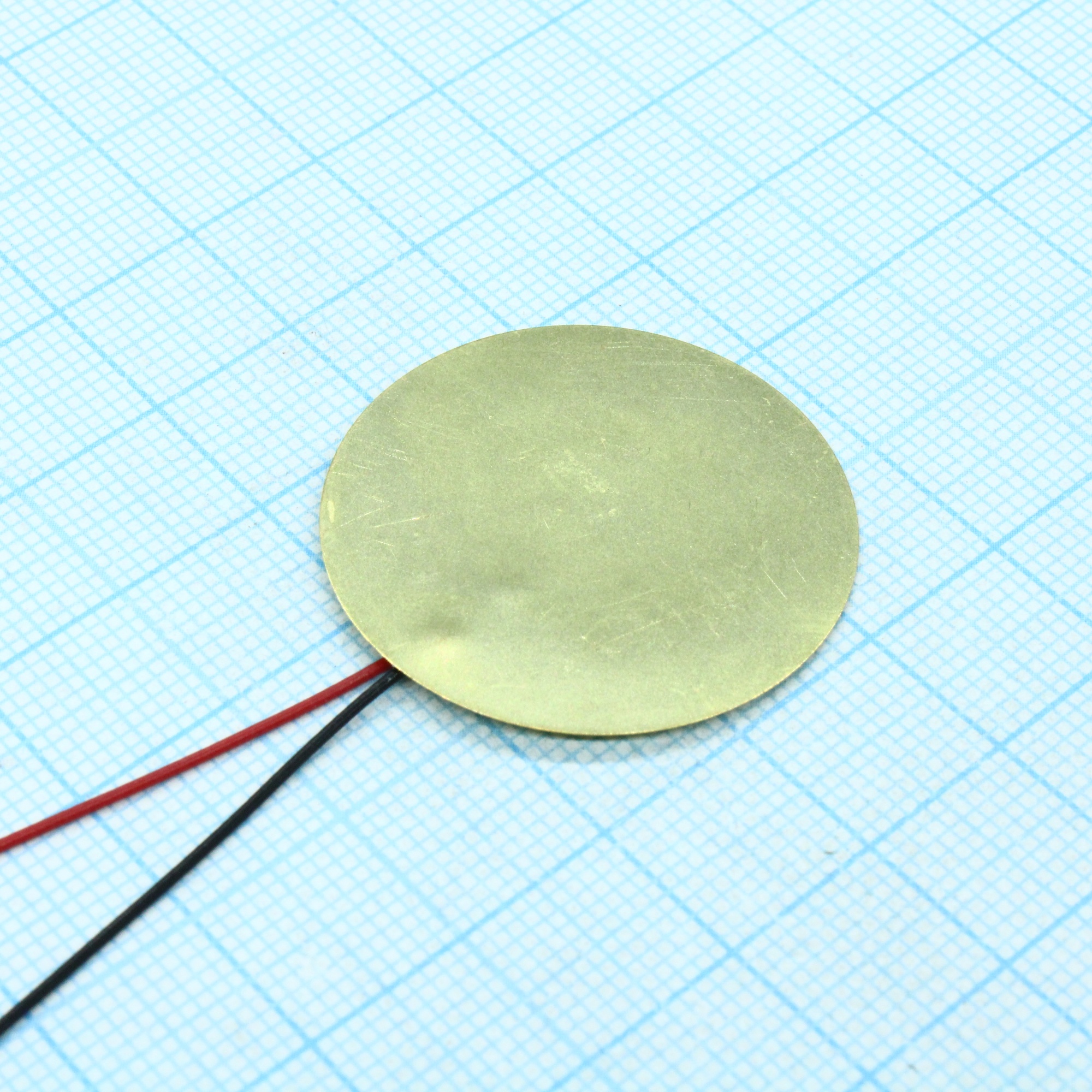 FML-31T-4.0A1-100 - Пьезо-элемент 4.0kHz  Cсоб=45nf  D=31.0  t=0.24 длина выводов 100мм