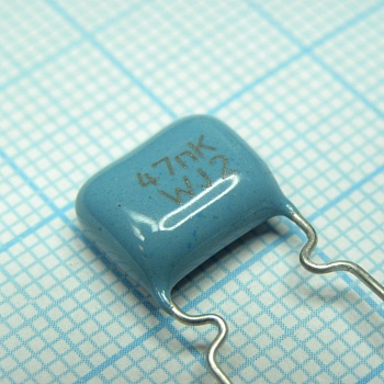 К73-17-250-0.047  10% - Конденсатор металлопленочный полиэтилентерефталатный 250В 0.047мкФ ±10%