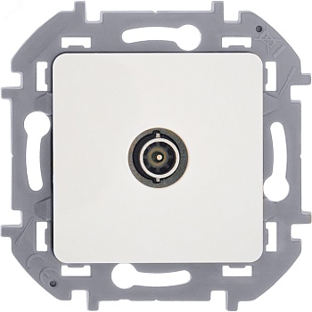 Розетка телевизионная проходная TV Inspiria 14дБ 5-862мГц механизм бел. Leg 673860