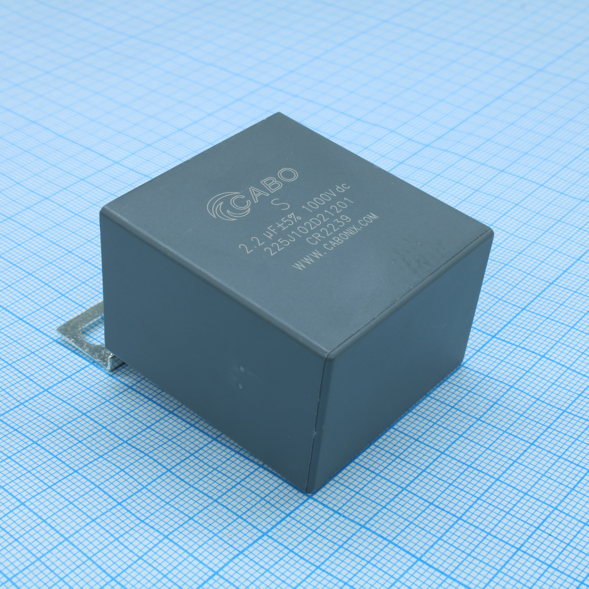 225J102D21201 - Конденсатор металлоплёночный полипропиленовый снабберный 2.2 мкФ ±5% 1000 В dc 25 А (42 X 30 X 45 мм) шаг выводов 25 мм 85°С